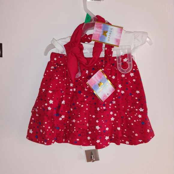 btween White Tank Top with Blue and Red Heart Design - Picture 2 of 3